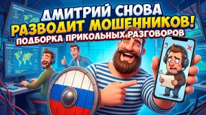 Дмитрий снова разводит мошенников. Подборка прикольных разговоров.