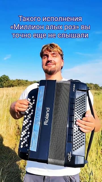 Когда музыка дышит: «Миллион алых роз» посреди золотого поля🪗 #козьерябство