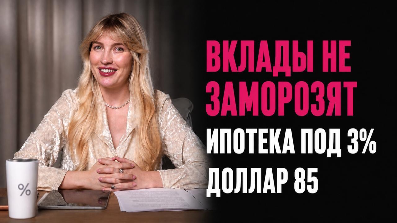 Вклады не заморозят. Ипотека 3%. Сколько денег нужно на комфортную пенсию? Главные новости недели.