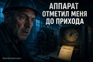 Табельный аппарат напечатал мою фамилию без электричества