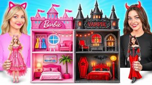 Строим Удивительный Кукольный Домик Барби vs Вампир Челлендж # Смешные Моменты от Multi DO Girl