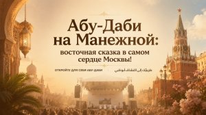 Абу-Даби на Манежной: восточная сказка в самом сердце Москвы!