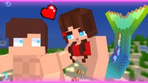 Сестра  стала русалкой - Майнкрафт Minecraft!
