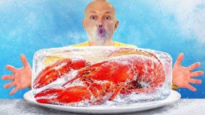 Весёлый челлендж для детей с замороженной едой