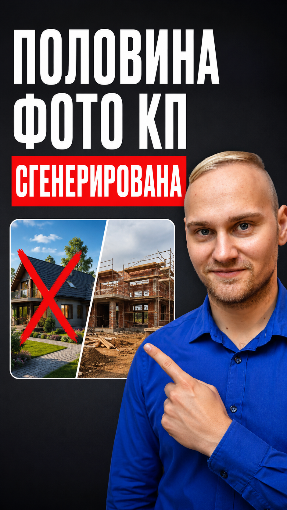 Половина фото на лендингах КП сгенерирована