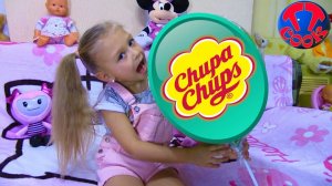 ЧЕЛЛЕНДЖ Угадай Вкус ОГРОМНЫЙ ЧУПА-ЧУПС Видео для детей Challenge Candy Chuppa Chups Lolli