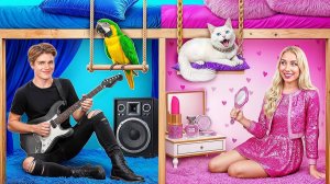 Мальчики VS Девочки Невероятное Преображение Комнаты # Смешные Челленджи от Multi DO Girls