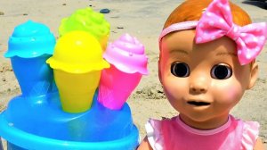 Baby Alive doll playing toy ice cream