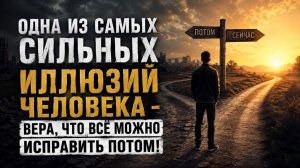 ОДНА ИЗ САМЫХ СИЛЬНЫХ ИЛЛЮЗИЙ ЧЕЛОВЕКА - ВЕРА, ЧТО ВСЁ МОЖНО ИСПРАВИТЬ ПОТОМ! Mikhail Clay