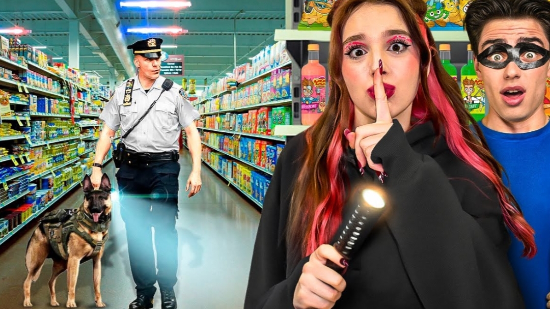 🤫🤭А4 ПРОВЕЛ С РИВИ НОЧЬ в СУПЕРМАРКЕТЕ !