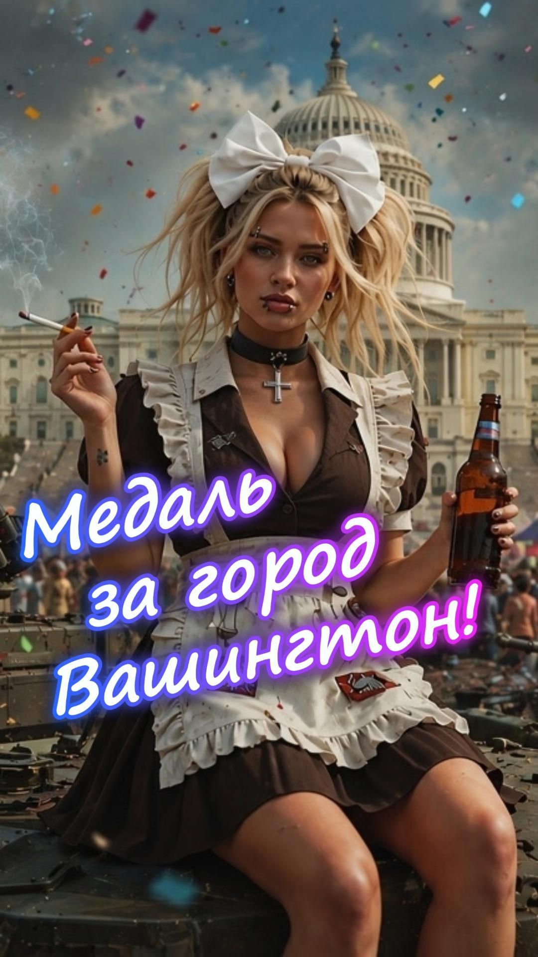  Медаль за Вашингтон и Блюющие Бантики! 