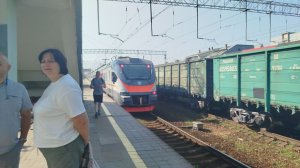 Электропоезд ЭП2Д-0141 ЦППК станция Лобня МЦД-1 2.08.2026
