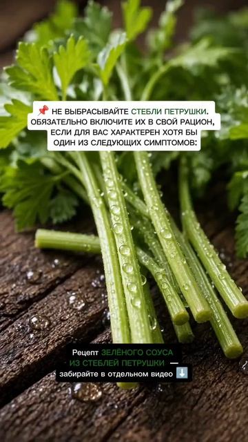 Стебли петрушки :