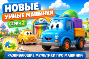 Умные машинки — серия 2: развивающий мультфильм