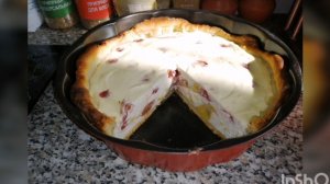 Супервкусный творожно-ягодный пирог,понравится всей семье ! Всего 171 кк на 100 гр !