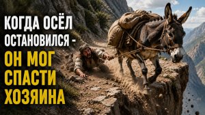 КОГДА ОСЁЛ ОСТАНОВИЛСЯ - ОН МОГ СПАСТИ ХОЗЯИНА