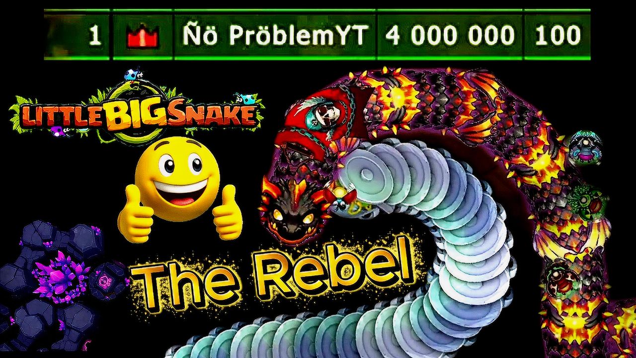 🐍Little Big Snake🐞💥Охота на МЯТЕЖНИКОВ.👑 Набираю массу в игре 4 000 000.😎👍