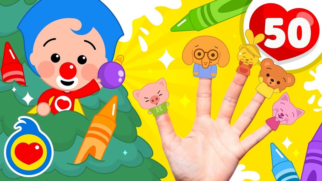Учим цвета с детьми/ 🎨 Цвета на моих ручках 🖐️ Плим Плим для детей/ Мультик для малышей