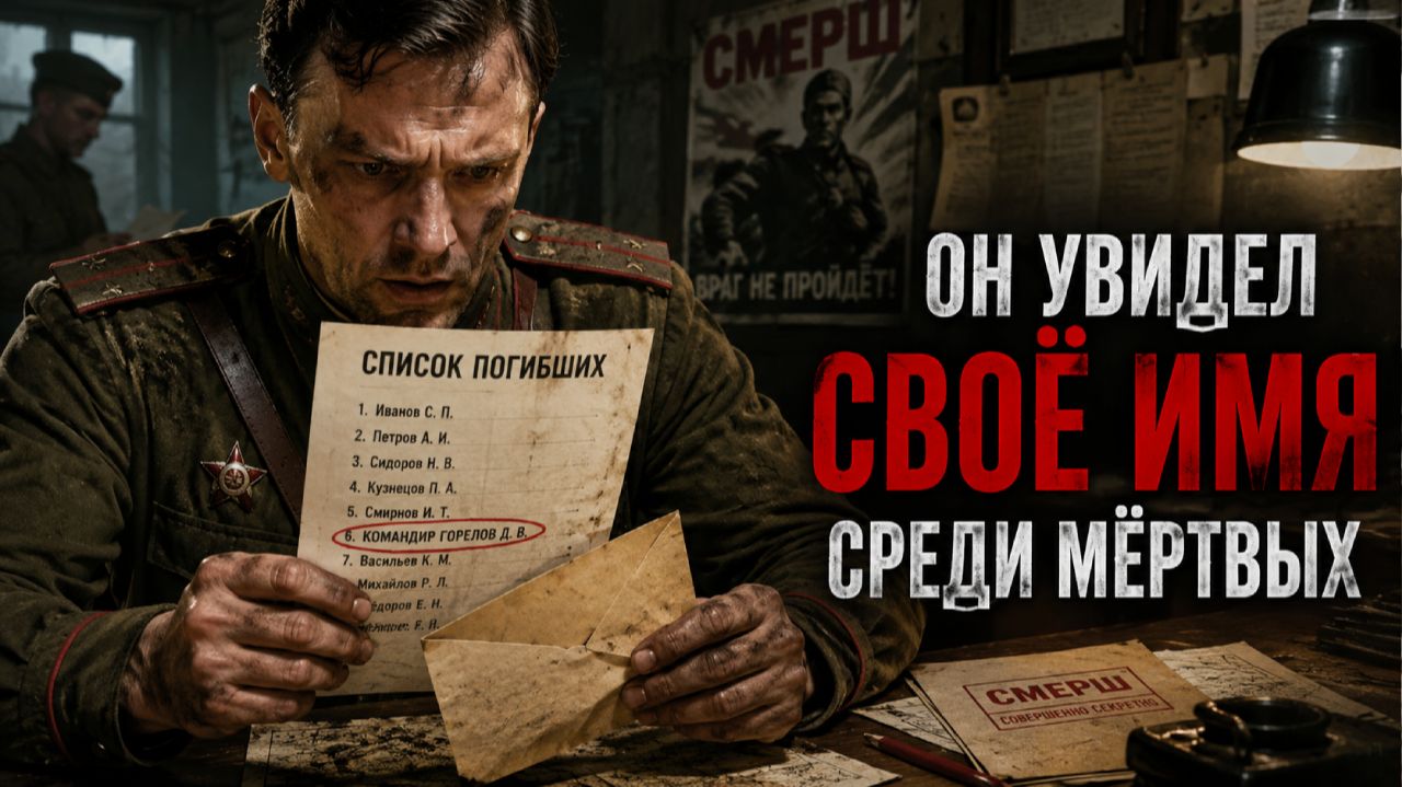 СМЕРШ. КОМАНДИР ШТРАФБАТА ПОЛУЧИЛ ПИСЬМО О СВОЕЙ СМЕРТИ ЗА ДЕНЬ ДО БОЯ