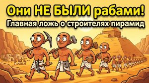 Они НЕ БЫЛИ рабами! Главная ложь о строителях пирамид