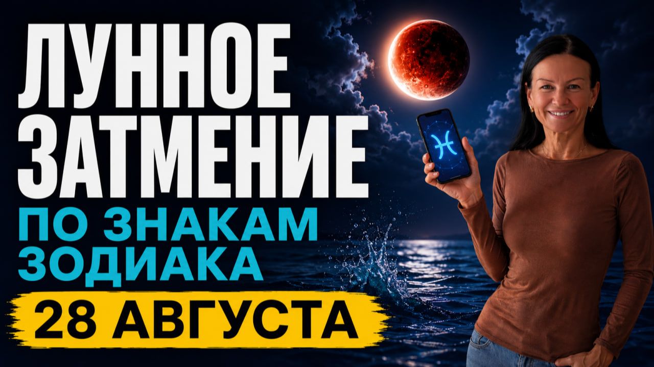 ЗАТМЕНИЕ В РЫБАХ: 28 АВГУСТА | Влияние на каждый знак Зодиака | Прогноз Елена Негрей