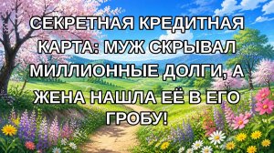 Секретная кредитная карта: муж скрывал миллионные долги, а жена нашла её в его гробу!