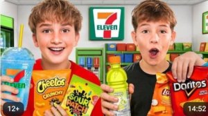 🍟ЧЕЛЛЕНДЖ! Кушаем еду только с заправки! 🍕🥪🌭🍔