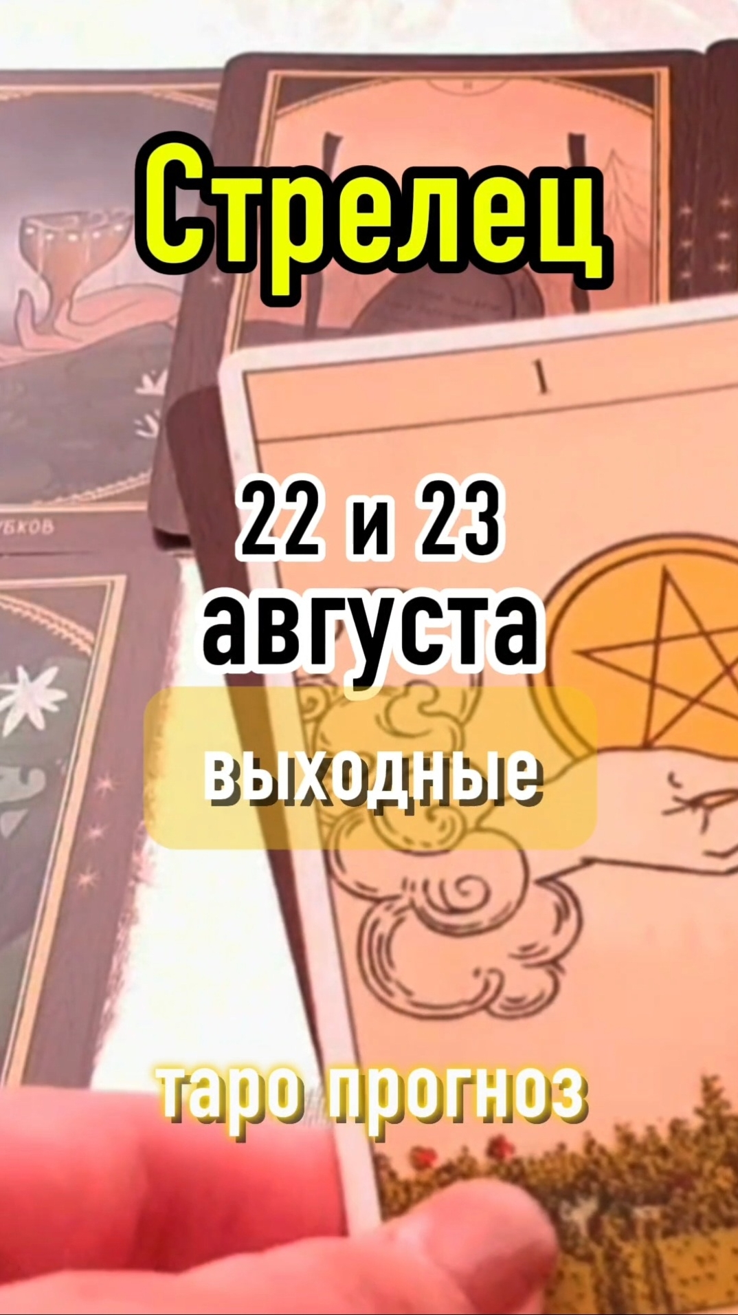 ♐️Стрелец. Ваши выходные 22 и 23 августа 2026.