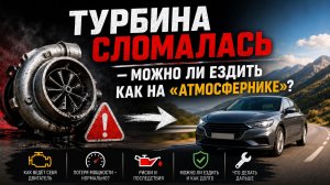 Турбина сломалась — можно ли ездить как на «атмосфернике»?