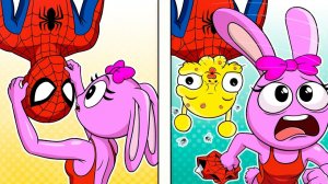 НЕВОЗМОЖНО НЕ СМЕЯТЬСЯ😂😂😂 ЛУЧШАЯ КОЛЛЕКЦИЯ Анимационных МЕМОВ SPRUNKI x Poppy Playtime 5 (Анима