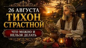 26 АВГУСТА — ТИХОН СТРАСТНОЙ | НАРОДНЫЕ ПРИМЕТЫ, ПОВЕРЬЯ, ЧТО МОЖНО И НЕЛЬЗЯ ДЕЛАТЬ
