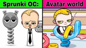 Мой Sprunki OC: Спринги против Босса-малыша в Avatar World