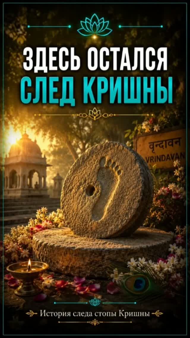 Место, где осталась стопа Кришны