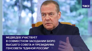 Медведев участвует в совместном заседании Бюро Высшего совета и Президиума Генсовета «Единой России»