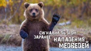 Нападения медведей! Сигналил об этом заранее!!!
