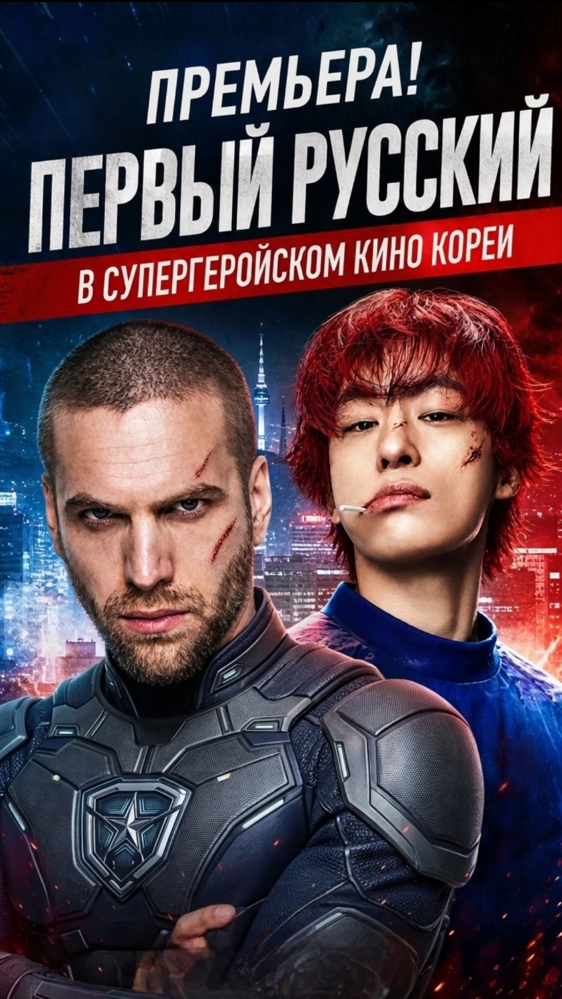 Премьера! Русский актёр в супергеройском кино Кореи «Неубиваемый»