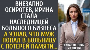Истории из жизни Внезапно осиротев, Ирина стала наследницей большого бизнеса… А узнав, что муж попал
