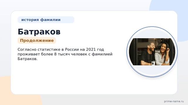 Фамилия Батраков: происхождение, значение и склонение
