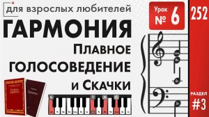 Плавное голосоведение и скачки в четырёхголосном складе (Гармония)
