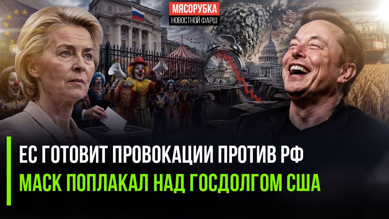Русофобы ЕС решили сорвать выборы в РФ! Маска до слёз рассмешил госдолг США!