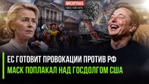 Русофобы ЕС решили сорвать выборы в РФ! Маска до слёз рассмешил госдолг США!