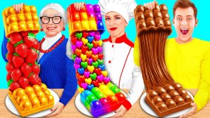Кулинарный Челлендж# Я против Бабушки # Крутые Трюки с Едой от DuKoDu Challenge