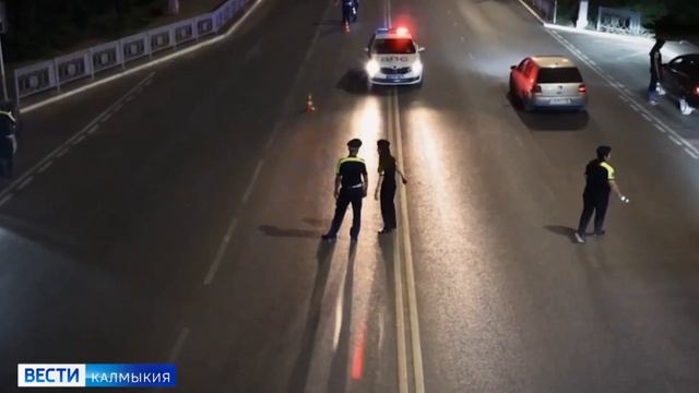 Сюжет ВГТРК.Массовая проверка водителей в городе Элиста