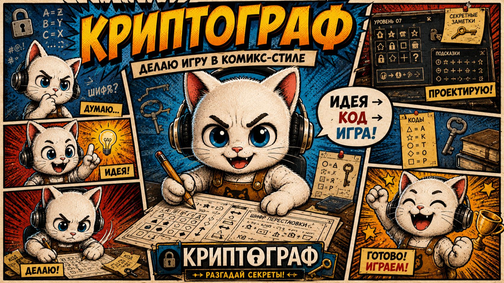 Делаю игру в комикс стиле