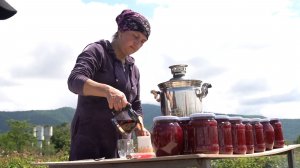 Сбор дикой ежевики в горах и готовим варенье! Азербайджанская Кухня Деревенская Кухня  Рецепты