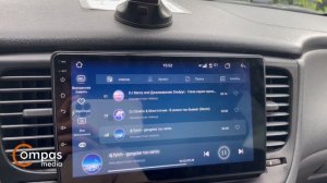Новинка андроид магнитола Compas S450 в Kia Rio