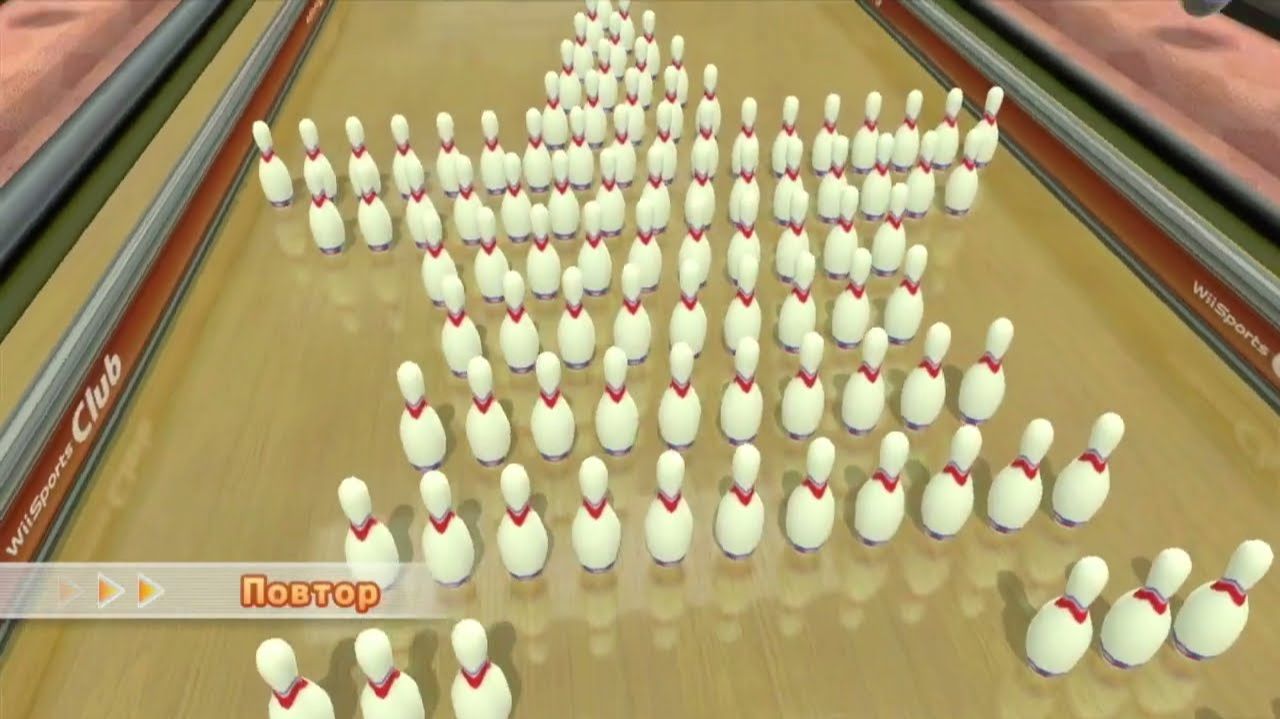 Wii Sports Club Боулинг Испытание