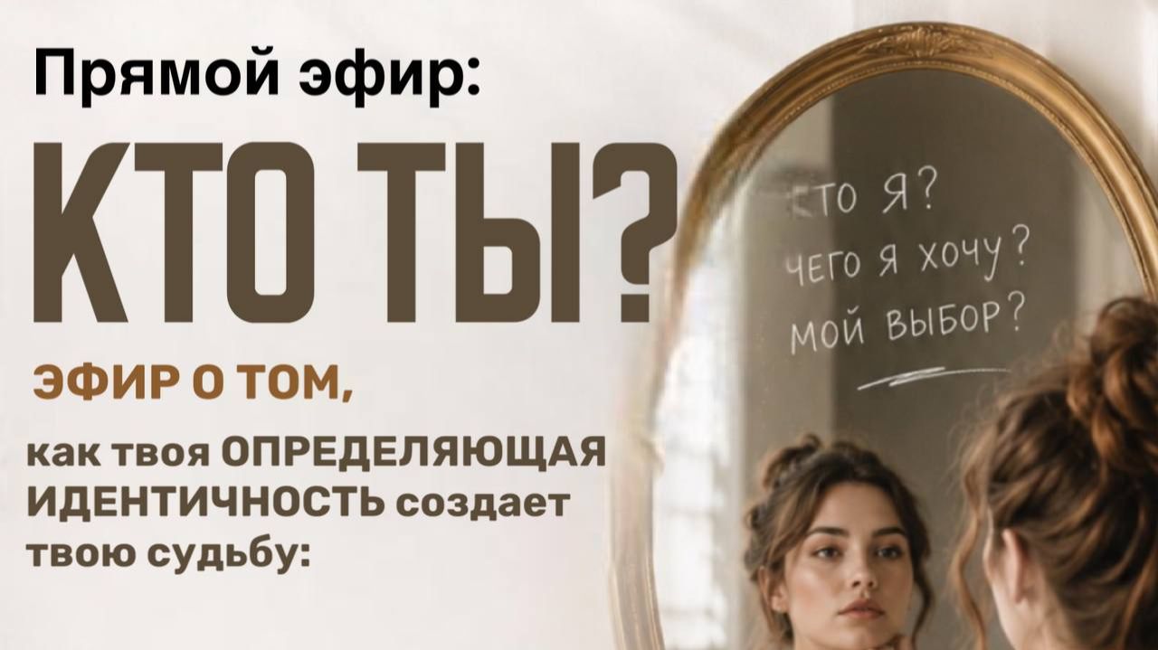 Тема эфира: кто ты?