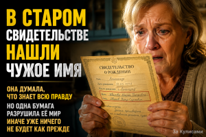 Дочь нашла старое свидетельство и потребовала правду