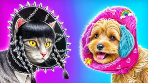 Мы построили секретные домики для животных! Уэнсдей Аддамс vs Энид!
